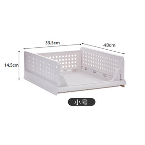Multifunktion aler stapelbarer Aufbewahrung skorb Tragbarer Aufbewahrung organisator Faltbare Kleider schublade Aufbewahrung sbox für Schrank garderobe - Product Image 6