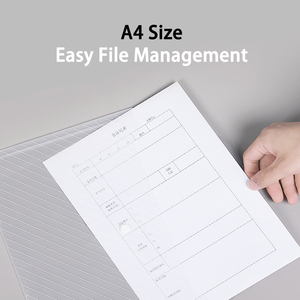 Sobre <span class=keywords><strong>A4</strong></span> con logotipo personalizado, material de plástico PP y papel, almacenamiento de documentos, cierre a presión, carpeta, bolsa de archivo para archivar - Product Image 4