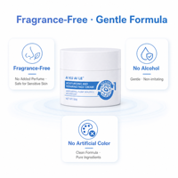 Crème réparatrice hydratante pour le visage 50g, lotion pour le visage sans parfum pour peaux grasses à l'extérieur et sensibles à l'intérieur