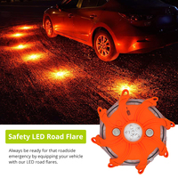Feu de signalisation stroboscopique de sécurité rechargeable pour véhicule 6 SMD + 6 LED rouges Feux de signalisation jaunes pour PC