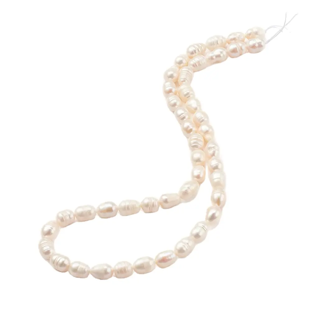 Hobbyworker Natural Fresh Water Pearl 6-7mm Cultured Loose Gemstone Beads for DIY Jewelry Making
