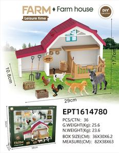 Ensemble de <span class=keywords><strong>jeu</strong></span> ferme pour enfants EPT avec animaux et outils, assemblage DIY, grange d'animaux de la ferme, jouet de <span class=keywords><strong>jeu</strong></span> d'imitation - Product Image 4