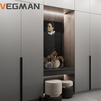 Usine de garde-robes Foshan Armoire moderne pour chambre Armoire en bois pour vêtements