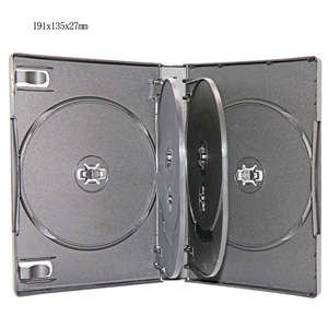 25mm 10 Disc Black PP <b>DVD</b> Case Foldable Multi Disc <b>Storage</b> <b>Box</b> for CD VCD <b>DVD</b> Wedding Car Mount Use - Product Image 3
