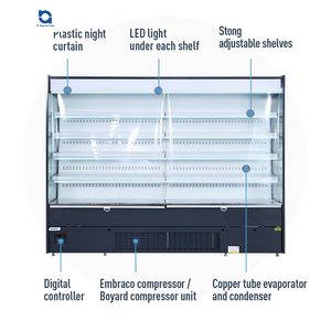 Supermarkt gekoelde <span class=keywords><strong>open</strong></span> <span class=keywords><strong>display</strong></span> koelkast multideck <span class=keywords><strong>open</strong></span> koeler voor <span class=keywords><strong>fruit</strong></span> en groenten - Product Image 5