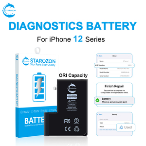 Batería de Capacidad Estándar de Diagnóstico OEM STAROZON 1:1 para <span class=keywords><strong>iPhone</strong></span> 12 Mini Pro Max, Sin Mensaje Emergente, Sin Soldadura por Puntos, 100% de Salud - Product Image 1