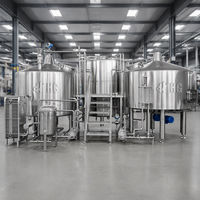 Équipement de brassage de bière artisanale commercial clé en main de 5000 L avec cuve de fermentation automatique et contrôle PLC à vendre