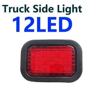 ไฟเครื่องหมายด้านข้าง LED 12V HA-030เทรนด์12LED 2025สำหรับรถพ่วงรถบรรทุกไฟเครื่องหมายด้านข้างทรงสี่เหลี่ยมโคมไฟสีแดงเหลือง - Product Image 2
