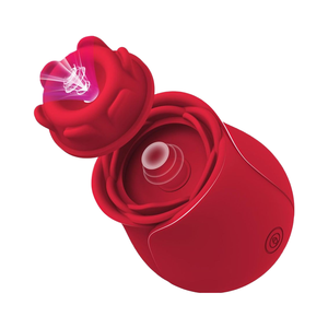 Estimulador de Clítoris con Forma de Rosa, Vibrador para Mujeres, Juguetes Sexuales, Dildos para Parejas, Lesbianas, Nuevo, con Ventosa - Product Image 2