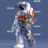 Nouvel ensemble de construction de blocs d'astronautes, modèle de fusée spatiale chinoise, vaisseau spatial, jouet de construction pour enfants, plastique ABS, créatif, DIY