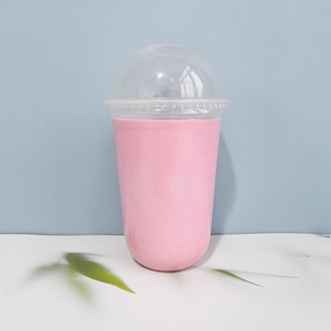 Chất lượng cao thân thiện với môi biểu tượng tùy chỉnh UV in PP U hình dạng rõ ràng dùng một lần tráng miệng sữa trái cây/cốc nước trái cây - Product Image 2