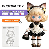 Figurine PVC personnalisée IP Cat Ear Maid OEM pour magasin de loisirs, présentation sur table, objet de collection, cadeau