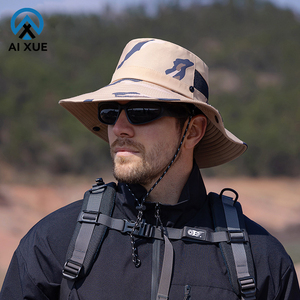 Cappello da sole estivo da pesca per l'escursionismo e il campeggio pieghevole cappello a tesa larga - Product Image 4