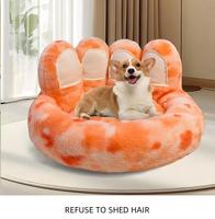 2026 Neues Hundebett Plüsch-Stoff Bärenpfoten-Katzennest-Design Kaninchenfell Warm im Winter