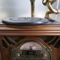 Gramophone Vintage à 8 cœurs, USB CD, phonographe, rétro, platine, lecteur d'enregistrement, système de musique