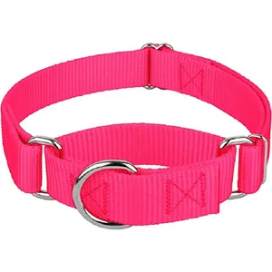 Amazon HOT Sale Brand New Günstige Preis kette Martingale Custom Hunde halsband und Leine Set Pink Halskette für Hund