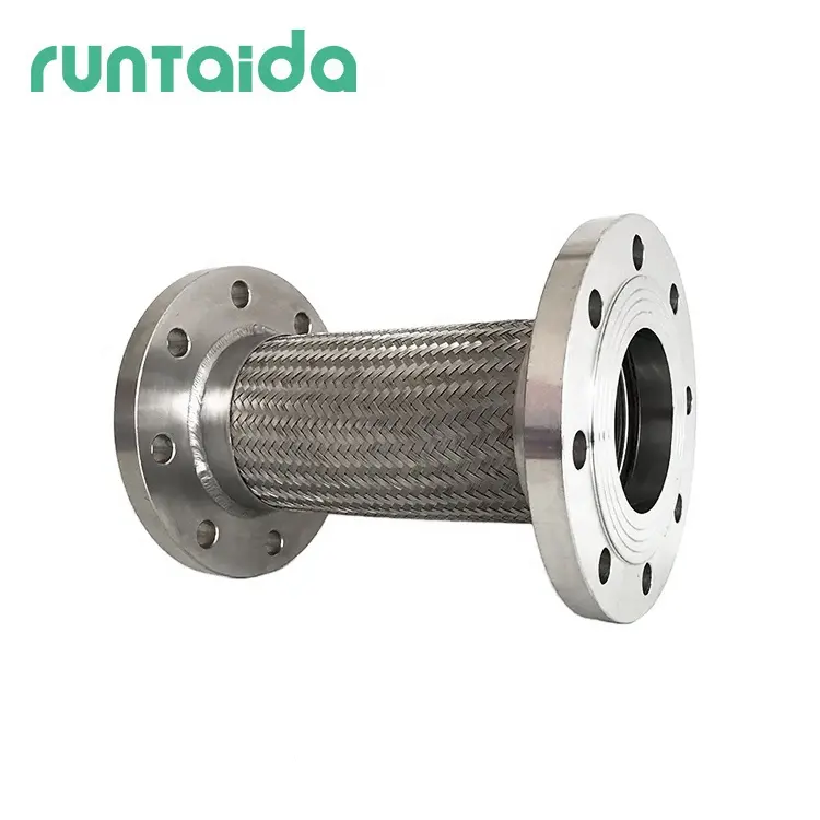 SS316 304 aço inoxidável flange conexões flange flexível metal trançado mangueira