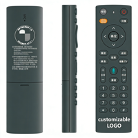 Green Box 6132 OEM/ODM Voice Control Air Mouse & Remote untuk Smart Android TV Tombol Kustom Plastik/Silikon Tanpa Baterai