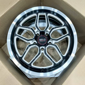 CX High End 17 18 19 İnç 5x120.65 5x114.3 1/2 Parça Siyah İşlemeli Özel Dövme Drag Jantlar, Corvette Pontiac Firebird için - Product Image 1