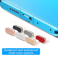 Bouchon anti-poussière en alliage d'aluminium pour port de charge de téléphone de type C, bouchon de protection étanche pour câble de données USB de type C