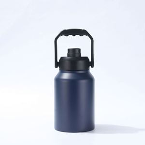 Seau à glace isotherme de camping 64 oz, bouteille d'eau en acier inoxydable, tasse thermos portable 128 oz avec couvercle - Product Image 2