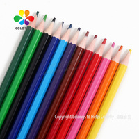 Material escolar de buena calidad, 12 colores, Dibujo para dibujar, colorear, 3,0 lápices de colores de madera a base de aceite suave para niños