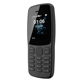 Téléphone à clavier pour <span class=keywords><strong>NOKIA</strong></span> 106, téléphone portable d'occasion 2G double SIM, prix super bas, téléphone à fonctions de base, noir, 1,8 pouces - Product Image 2