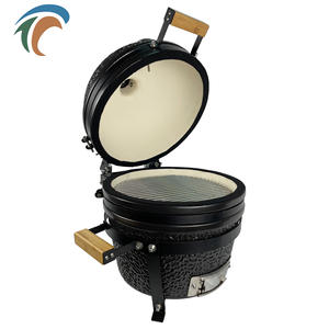 <span class=keywords><strong>Barbecue</strong></span> en céramique Kamado 16 pouces, <span class=keywords><strong>Barbecue</strong></span> Vertical d'intérieur, charbon de bois, fournitures de jardin extérieur, Patio, queue de feu en forme d'œuf, four à fumée - Product Image 4