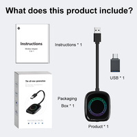 FCL Grenzüberschreitender Kabelgebundener zu Kabelloser 2G 16GB CarPlay Adapter Android Auto für Konverter WiFi USB/Type-C Fahrzeug-Infotainmentsystem