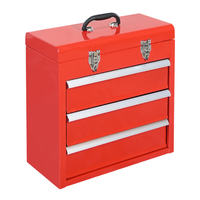 Mini armoire à outils de bureau en acier à 2/3 tiroirs, armoire de rangement en métal laminé à froid verrouillable pour modèles réduits, jouets et pièces de quincaillerie