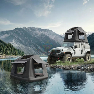 Vente en gros d'usine Tente de toit Voiture Tissu Oxford imperméable pour la maison le <span class=keywords><strong>camping</strong></span> Tente gonflable de toit entièrement automatique - Product Image 5