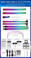 Kit d'éclairage LED dynamique pour l'intérieur de voiture ICarsin pour LEXUS ES 300H 350 ES300h RHD/LHD 2018-2024, éclairage ambiant, garniture de tableau de bord