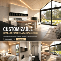 Maisons de luxe modernes et transportables, structure LGS, maison modulaire préfabriquée, mini-maison préfabriquée pour projets hôteliers et complexes hôteliers
