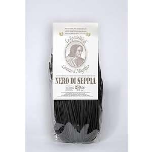 Linguine Al Nero Di Seppia Lorenzo Il Magnifico G250X89120 Pasta Artesanal de Trigo Duro, Bolsa de 250g - Product Image 1