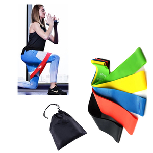 Set di Fasce Elastiche in Lattice per Esercizi di Resistenza, Allenamento di Forza e Stretching a Casa - Product Image 1