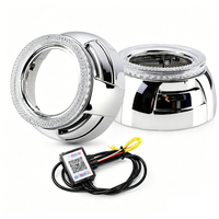 Accessoires de rétrofit pour phares de 3 pouces RA5D 95mm : Anneaux LED RGB Angel Eye avec mode de bienvenue et clignotants séquentiels