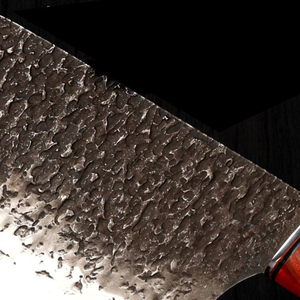 <span class=keywords><strong>Coltello</strong></span> da Chef in Stile Giapponese con Lama in Acciaio Composito Forgiato a Tre Strati, Manico in Legno, Ideale per la Cucina - Product Image 2