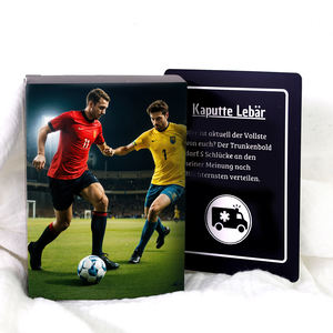 Football Star Card Or Argent Noir Coloré Footballeur Trading Game Collection Football Joueur Cartes Pour Enfants - Product Image 1