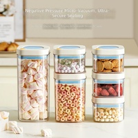 En stock – Boîte hermétique transparente multi-tailles à fermeture facile pour grains de café et aliments secs – Idéale pour le garde-manger