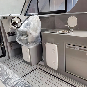 Bote de Pesca de Aleación de Aluminio Resistente, Bote Multifuncional con Cabina Central para Pesca y Recreación, Bote Pequeño de Aluminio para Pesca - Product Image 2