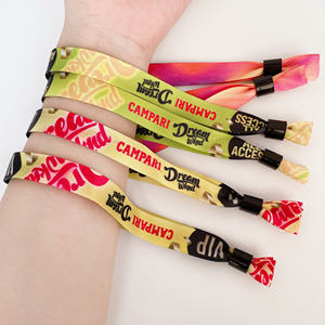 <span class=keywords><strong>Pulseras</strong></span> de tela satinada respetuosas con el medio ambiente personalizadas, <span class=keywords><strong>pulseras</strong></span> coloridas de fantasía para festivales y eventos, pulsera de pareja <span class=keywords><strong>totwoo</strong></span> a granel - Product Image 6