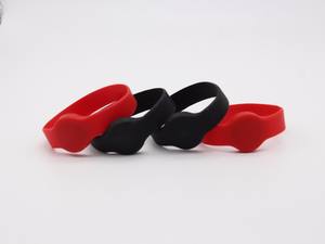 MIFARE Classic 1K(S50) 13,56 MHz RFID Pulsera de pulsera ajustable de silicona - Product Image 3