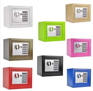 Wholesale Durable Mini <b>Safe</b> <b>Box</b> Home Office Gym for Jewelry Important Items Electronic <b>Lock</b> Optional Key Storage Cash <b>Safe</b> <b>Box</b> - Product Image 5