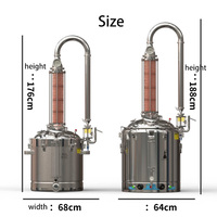 Distillateur d'eau distillée 30 50 60 100L, équipement de production autonome, machine de distillation domestique