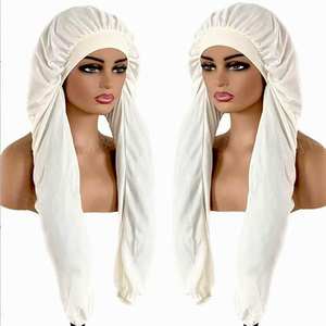 <span class=keywords><strong>Bonnet</strong></span> de nuit respirant 2-en-1 pour tresses longues avec logo personnalisé pour femmes - Product Image 4