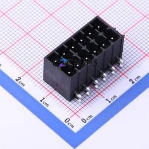KF2EDGSR-3.5-2*6P Plug-in Terminal Block Bent Lead Through Hole,P=3.5mm Board-to-Board / Socket - Closed 2x6P 3.5mm Black - Product Image 1