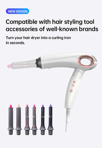 Secador de Pelo Profesional Iónico de 1500 Vatios con Motor de CC de Alta Velocidad, Mango Plegable, Boquilla para Cabello Rizado, 110,000 RPM, Logotipo Personalizado - Product Image 4