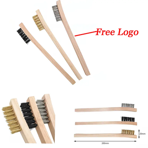 Pexmientas Herramientas Abrasivas Limpieza y Eliminación de Óxido <span class=keywords><strong>Industrial</strong></span> Latón Carbono Acero Inoxidable Mango de Madera Alambre Cepillos para Rascar - Product Image 6