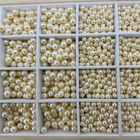 Perles de verre rondes demi-percées de 6 mm, 8 mm, K5, de bonne qualité, non pelliculées, 5818, 2-16 mm, pour bijoux et boucles d'oreilles