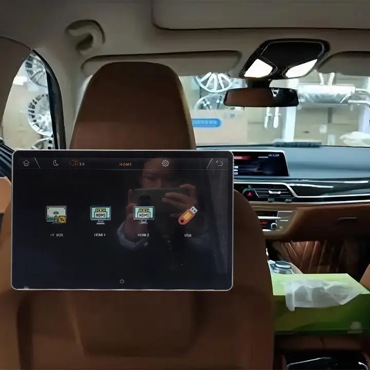 New IPS 14inch 1080P Màn hình cảm ứng Android với BT WIFI xe phía sau chỗ ngồi màn hình giải trí hiển thị Android xe tựa đầu màn hình